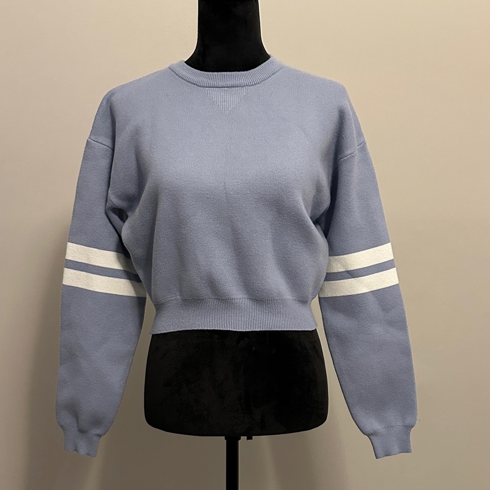 Windsor Blue and White Women's Sweater